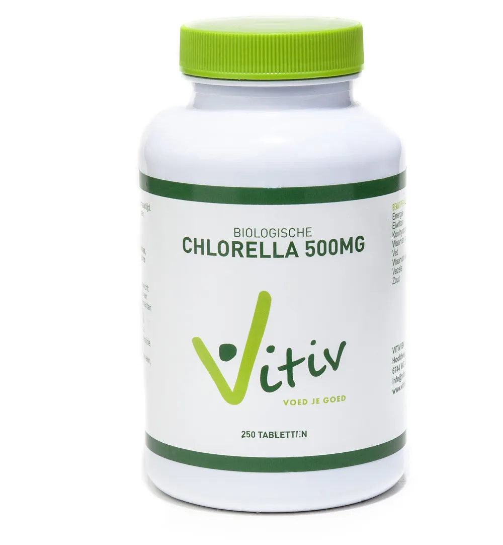 Vitiv Chlorella 500 Mg Bio (500 tabletten)