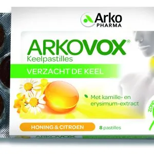 Arkopharma Arkovox Keelpastilles Honing Citroen (8 tabletten)