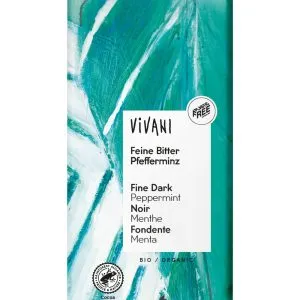 Vivani Chocolade puur met pepermunt bio (100 gr)