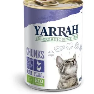 Yarrah Kat Kip Kalkoen In Saus Bio (405 gr)
