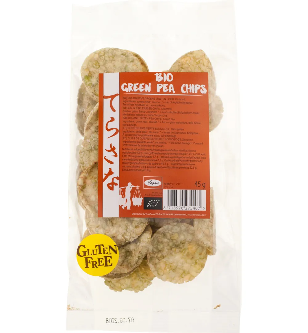 Terrasanagroene Erwtenchips Bio (45 gr)