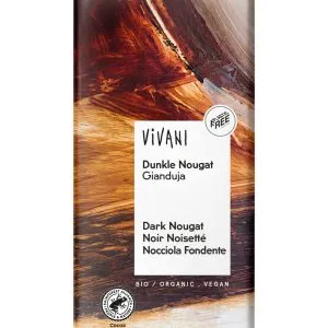 Vivani Chocolade puur praline nougat bio (100 gr)