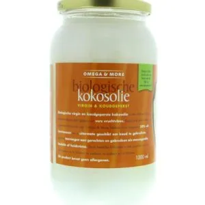Omega & More Kokosolie Extra Virgin Glas Bio (1000 ml)