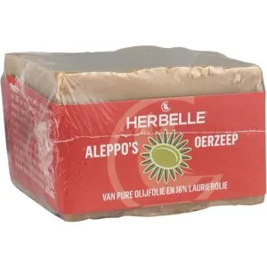 Herbelle Aleppo zeep olijf + 16% laurier (200 gr)