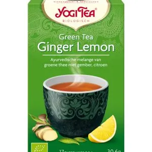 Yogi Teagreen tea ginger lemon bio (17 stuks)