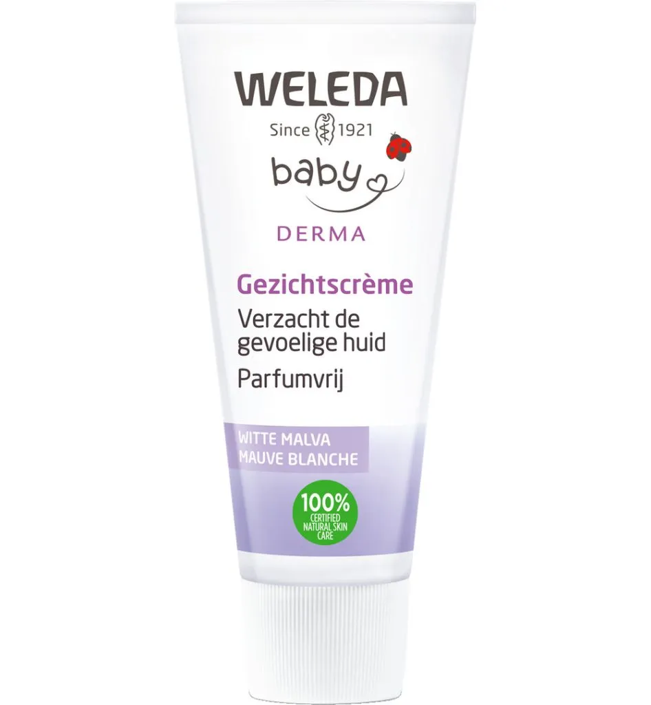 WELEDA Baby witte malva sensitive gezichtscreme (50 ml)