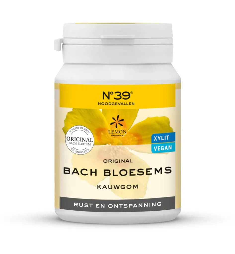 Lemon Pharma Bach Bloesem kauwgom nr. 39 rust en ontspanning (60 gr)