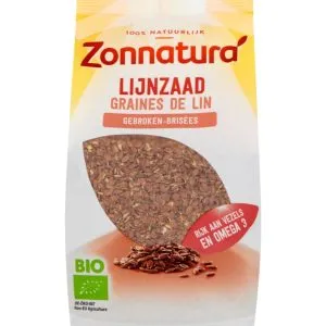 Zonnatura Lijnzaad Gebroken Bio (400 gr)
