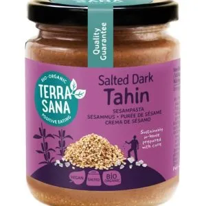 TerraSana Tahin bruin sesampasta met zeezout bio (250 gr)