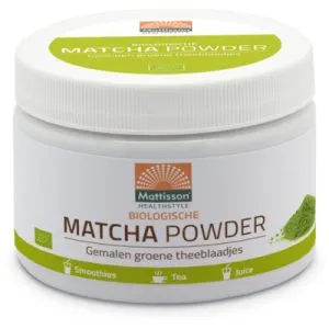 Mattisson Matcha Powder Poedergreen Tea Bio (125 gr)