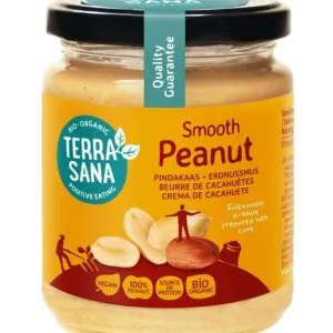 TerraSana Pindakaas fijn zonder zout bio (250 gr)