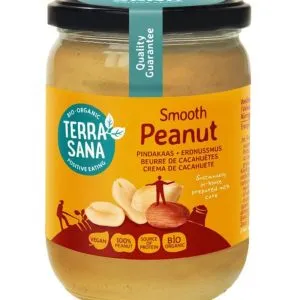 TerraSana Pindakaas fijn zonder zout bio (500 gr)