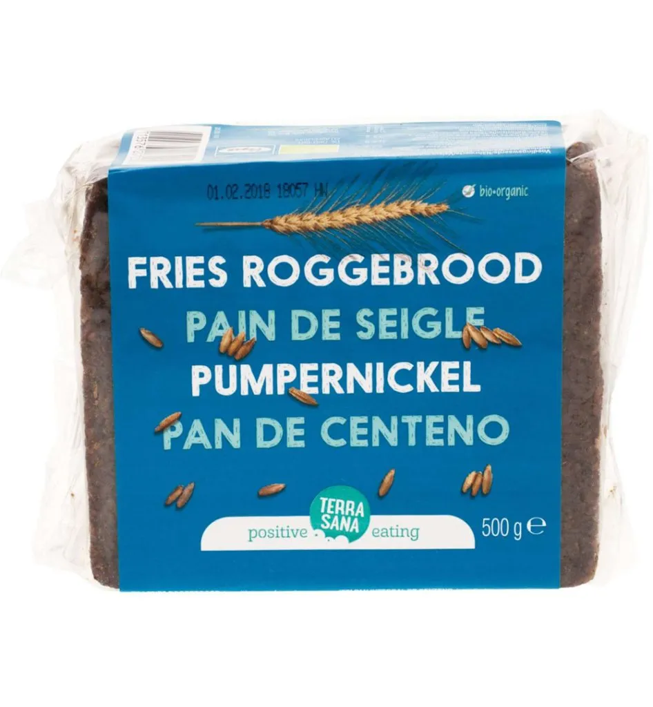 Terrasana Fries Roggebrood Bio (500 gr)