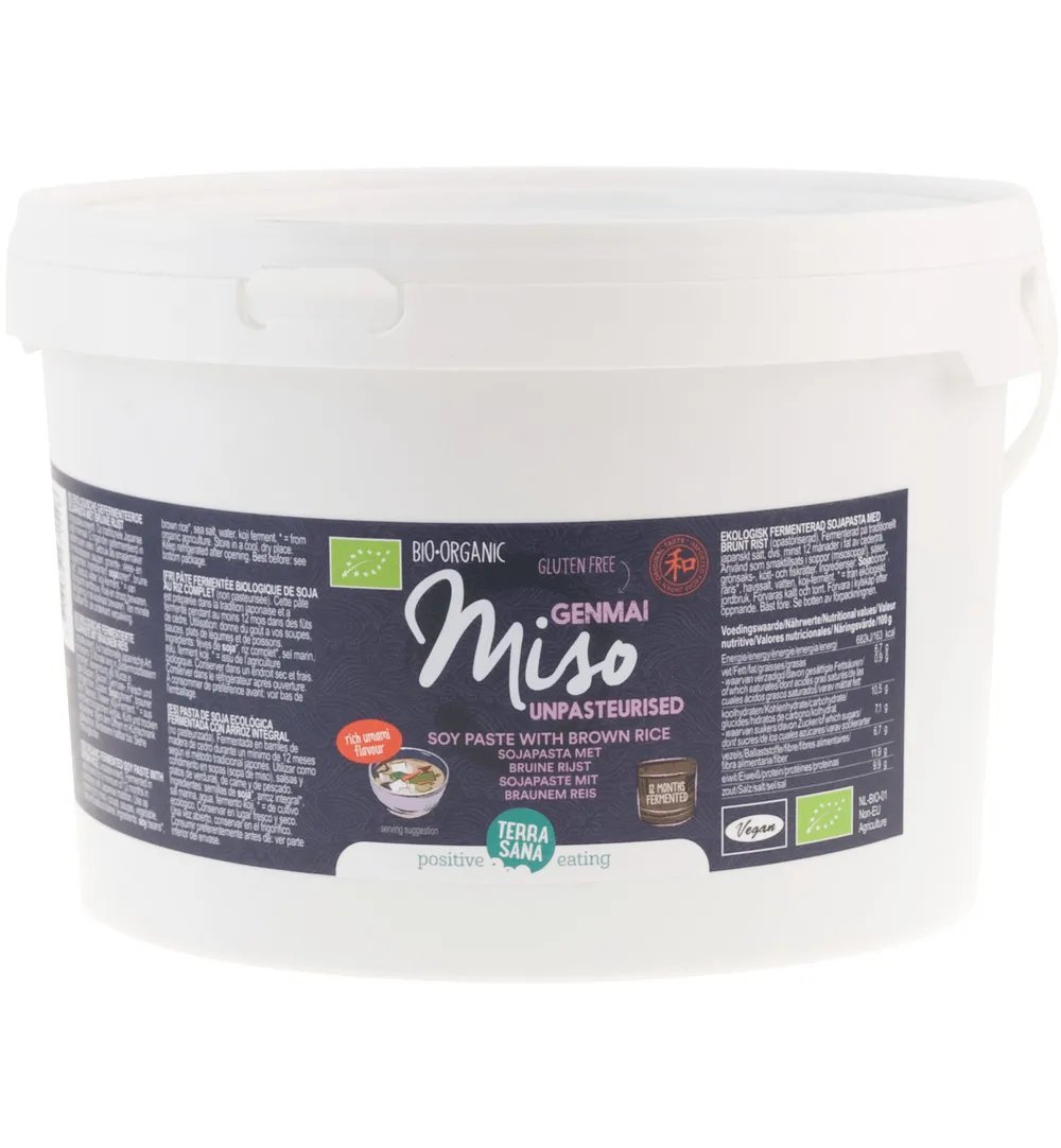 Terrasana Genmai Miso Ongepasteuriseerd Emmer Bio (2500 gr)