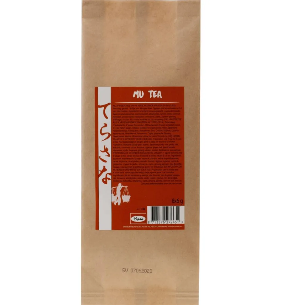 Terrasana Mu Thee 16 Kruiden Theebuiltjes (8 stuks)