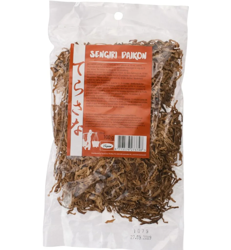 Terrasana Sengiri Daikon Radijs Gedroogd (100 gr)