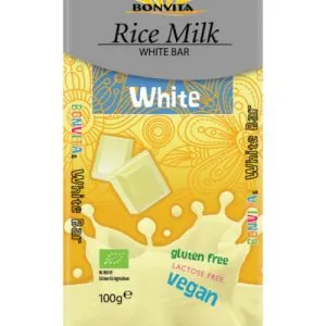 Bonvita Rijstmelk chocolade wit bio (100 gr)