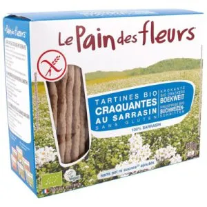 Le Pain Des Fleurs Boekweit Crackers Zonder Zout En Suiker Bio (150 gr)