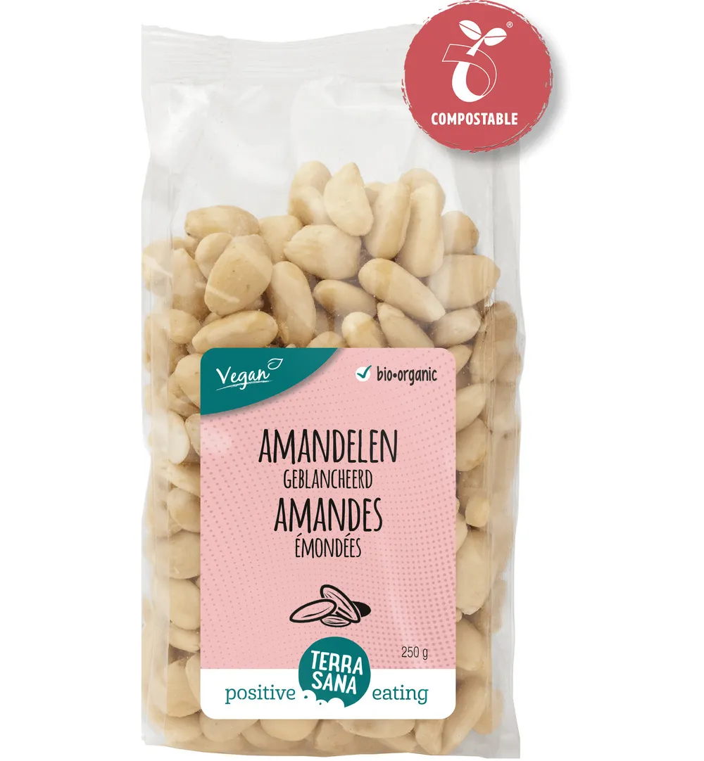 Terrasana Amandelen Wit Bio (250 gr)