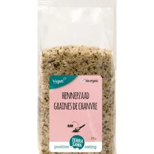 Terrasana Raw Hennepzaad Gepeld Bio (250 gr)