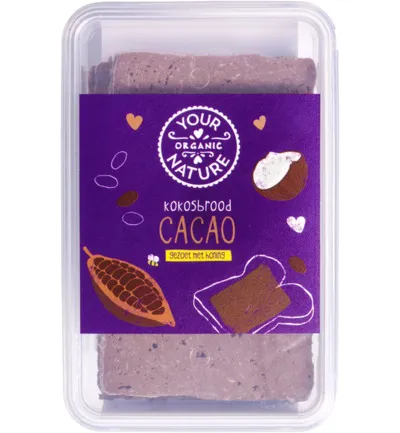 Your Organic Nature Kokosbrood cacao bio (225 gr)