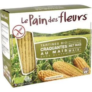 Le Pain Des Fleurs Mais Rijst Crackers Bio (150 gr)