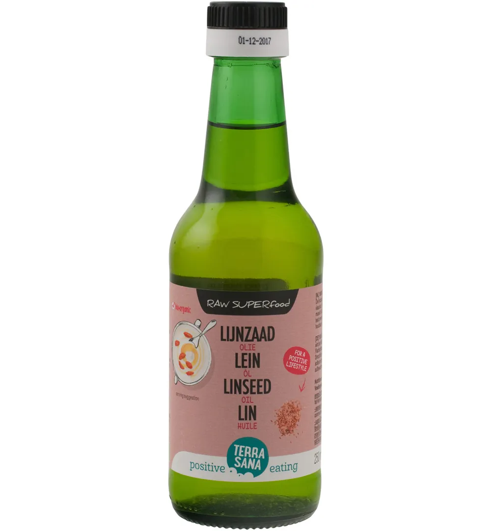 Terrasana Lijnzaadolie Koudgeperst Bio (250 ml)