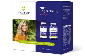 Vitakruid Multi Dag & Nacht Vrouw 100% Vegan (2 x 90 tabletten)