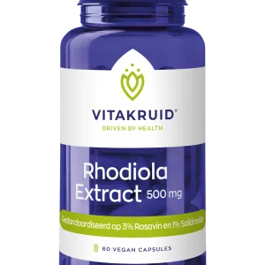 Vitakruid Rhodiola Extract 500 Mg 3% Rosavin 1% Salidroside (60 vega capsules)