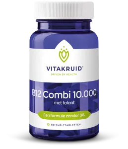 Vitakruid B12 Combi 10.000® met Actief Folaat Vitamine (60 smelttabletten)