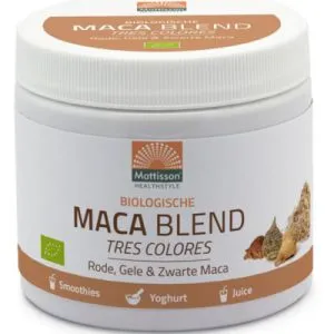 Mattisson Maca Poeder Blend Geel, Rood & Zwart Bio (300 gr)