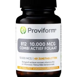 Proviform Vitamine B12 10.000 Mcg Combi Actief Folaat (60 Zuigtabletten)