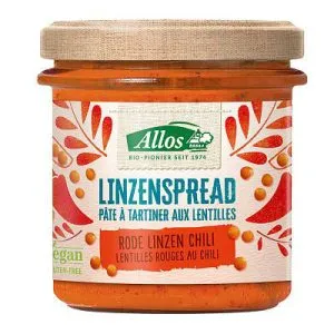 Allos Linzenspread Rode Chili Bio (140 gr)