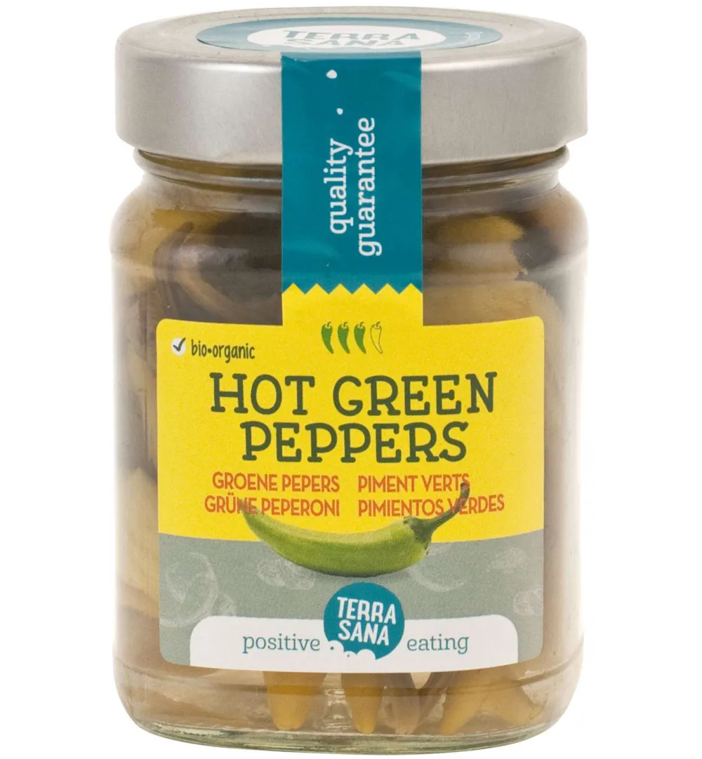 Terrasanagroene Pepers Hot Bio (230 gr)