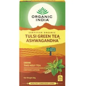 Organic India Tulsigreen Ashwagandha Bio Thee (25 stuks)