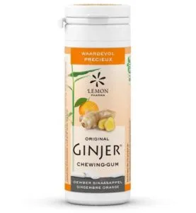 Lemon Pharma Ginjer Original Gember Kauwgom (20 stuks)