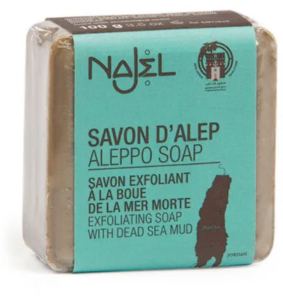 Najel Aleppo zeep scrub dode zee klei (100 gr)