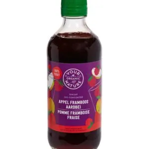 Your Organic Nature Diksap appel framboos aardbei bio (400 ml)