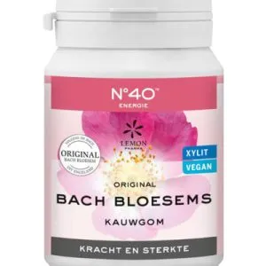 Lemon Pharma Bach Bloesem kauwgom nr. 40 kracht & sterkte (60 gr)