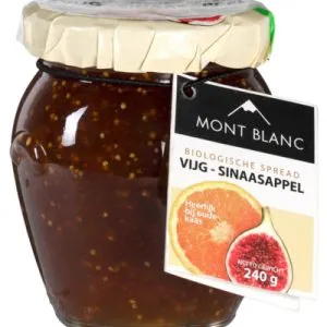 Mont Blanc Vruchtenspread vijg & sinaasappel bio (240 gr)