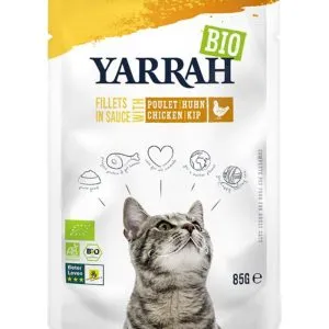 Yarrah Kat Filet Met Kip In Saus Bio (85 gr)