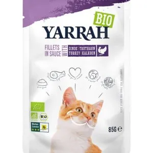 Yarrah Kat Filet Met Kalkoen In Saus Bio (85 gr)