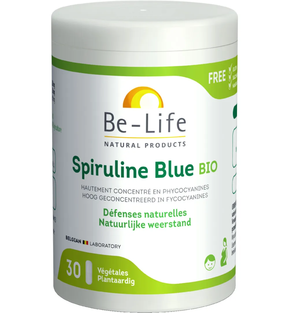 Be-Life Blauwe spirulina bio (30 capsules)