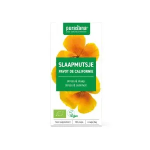 Purasana Slaapmutsje/Pavot De Californie Vegan Bio (120 vega capsules)