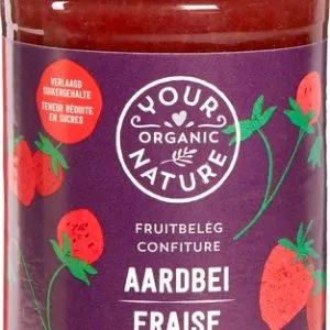 Your Organic Nature Fruit beleg aardbei bio (250 gr)