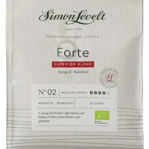 Simon Levelt Cafe pads forte superior blend bio (36 stuks)