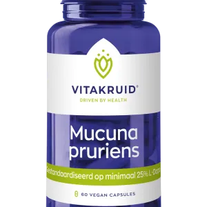Vitakruid Mucuna Pruriens 400 Mg Minimaal 25% L-Dopa (60 vega capsules)