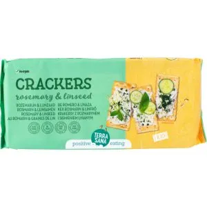 Terrasana Crackers Rozemarijn & Lijnzaad Bio (250 gr)