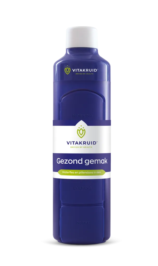 Vitakruid Waterfles & Pillendoos In Één (1 stuk)