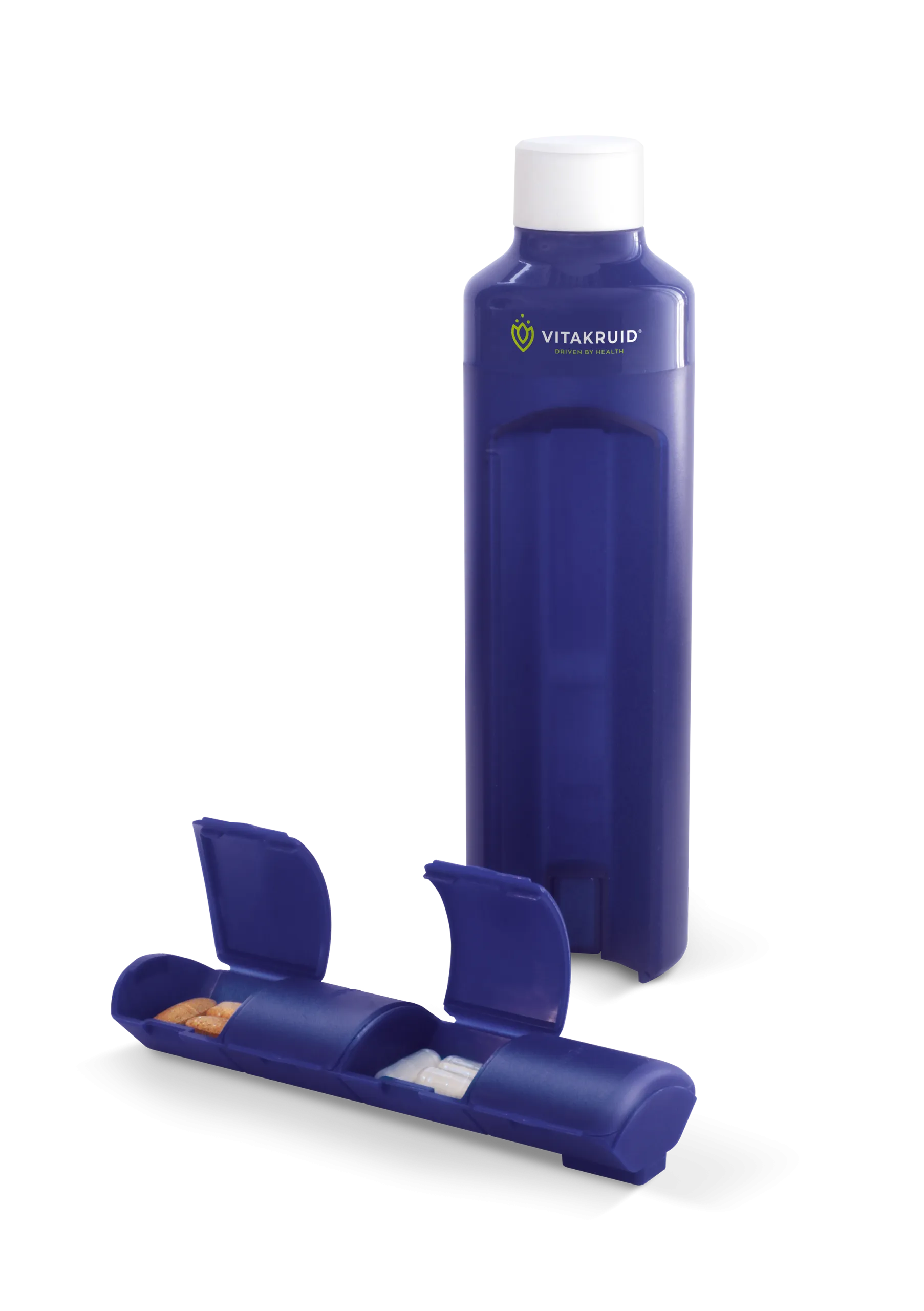 Vitakruid Waterfles & Pillendoos In Één (1 stuk)